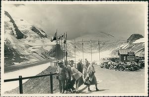 Autriche, Le Grossglockner, Le belvédère, 1949, Vintage silver print