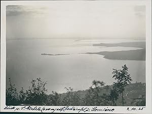 Italie, environs de Sirmione, Lac de Garde, 1925, Vintage silver print