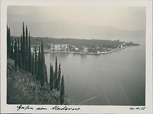 Italie, Madrona, 1925, Vintage silver print