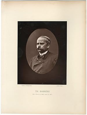 Galerie Contemporaine, Théodore Barrière (1838 - 1882), est un auteur dramatique français