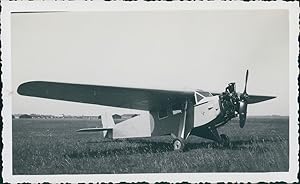 Aviation, Potez-36, ca.1930, vintage silver print