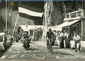 Cyclisme, Tour de France, Marseille-San Remo, Sciardis, 1948, Vintage silver print