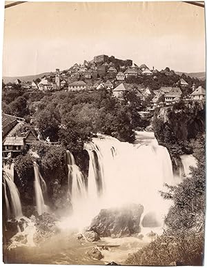 Yougoslavie, Jugoslavija, Jajce, Bosnie-Herzégovine, vue sur les chutes de la Pliva