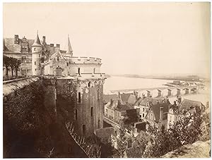 France, Amboise, vue générale prise du château, vallée de la Loire