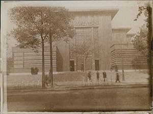 France, Paris, Exposition Coloniale Internationale, Pavillon du Bois Français, vintage citrate print