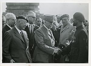 Gergovie, rencontre délégués de Métropole et France Outre-mer, 1942, vintage silver print