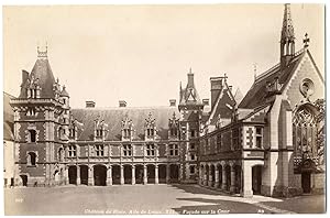 France, Blois, le château, Aile de Louis XII, façade sur le cour