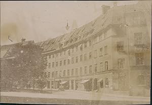 France, Strasbourg, Place centrale, 1900, Vintage citrate print