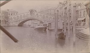 Italie, Venise, Le Pont du Rialto, 1911, Vintage citrate print