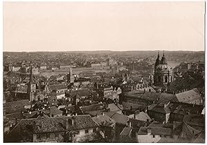 Tchécoslovaquie, Prague, vue générale du château Hrad?any