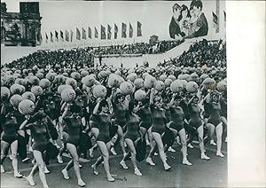 Festival de la Jeunesse Allemande, Cérémonie de clôture, 1964, Vintage silver print