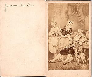 Personnages en habit Louis XV, d'après un dessin