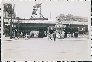 Allemagne, Berlin, Carrefour devant la Gare au Zoo, 1935, Vintage silver print