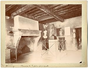 France, Domrémy-la-Pucelle, la maison de Jeanne d?Arc, cheminée de la pièce principale