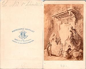 Bild des Verkufers fr Goupil & Cie, Paris, Le nid d'hirondelles, reproduction de tableau zum Verkauf von photovintagefrance