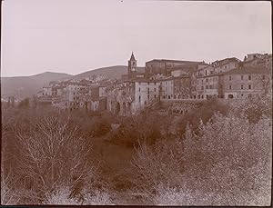 Italie, Tivoli, vue générale, ca.1900, Vintage citrate print