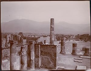 Italie, Pompéi, Le Forum, ca.1900, Vintage citrate print