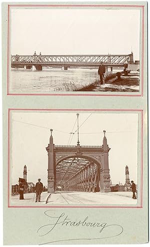 France, Strasbourg, vues sur le pont du Rhin