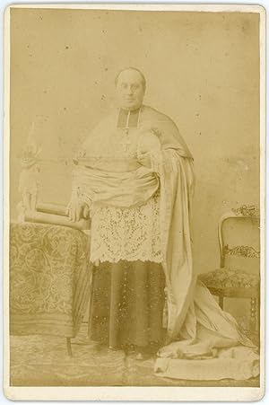 France, Homme du clergé, ca.1880, vintage albumen print
