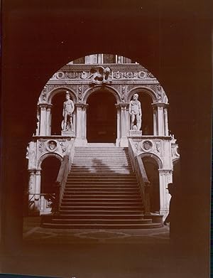 Italie, Venise, Escalier des Géants, ca.1900, Vintage citrate print