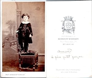 Bernheim-Wormser, Mulhouse, Un petit garçon nommé Armand, circa 1870