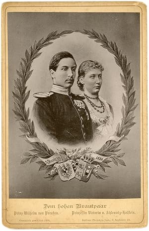 Portrait de mariage du Prince Guillaume de Prusse et de la Princesse Victoria de Schleswig-Holnstein