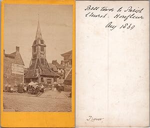 France, Honfleur, Clocher de l'église Sainte Catherine, 1869