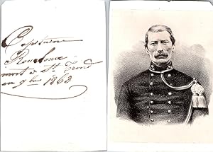 Militaire, Capitaine Roucloux mort en 1863