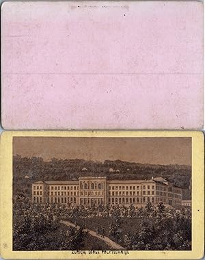 Suisse, Schweiz, Zürich, Ecole polytechnique, Polytechnikum, d'après gravure, circa 1860