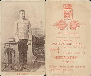 Boname, Besançon, Militaire en pose, circa 1880