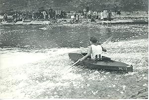 Seller image for Paris 1947, Kayak au Pont de la Pucelle for sale by photovintagefrance