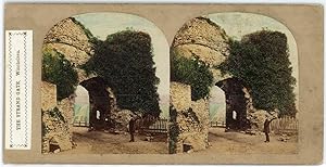 Stereo England, Sussex, Winchelsea, The Strand Gate, circa 1870, tinted