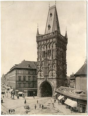 Tchécoslovaquie, Prague, la tour Poudrière de Prague