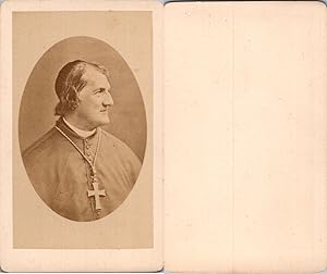 Le cardinal Louis-Marie-Joseph-Eusèbe Caverot, homme déglise français, circa 1870