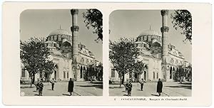 Stereo, Neue Photographische Gesellschaft A. G., Turquie, Constantinople, Mosquée de Chechzadé Bachi