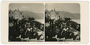 Stereo, Neue Photographische Gesellschaft A. G., Italie, Sizilien, Taormina