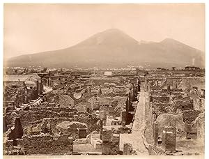 Italia, Pompei, Panorama preso dalle mura, Ed. Brogi