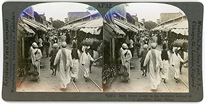 Stereo, Keystone View Company, Underwood & Underwood, Busy Street Scene in the Business Section o...