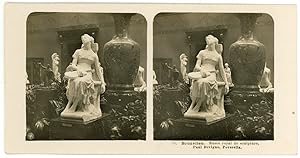 Stereo Belgique, Musée royal de sculpture, Poverella, par Paul Devigne, circa 1900