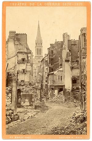 France, St Cloud, rue de l'Eglise, 1871