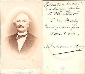 CDV P. Moraites, Marquis de la Saurencie Charras, circa 1870