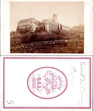 Italie, Italia, Assise, Assisi, Couvent Saint François, Basilica di San Francesco, circa 1870