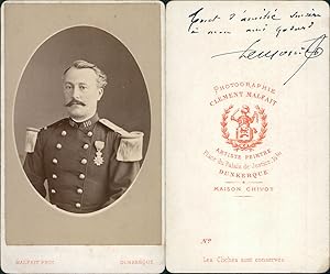 Malfait, Dunkerque, Portrait de militaire décoré de la 110e, circa 1880