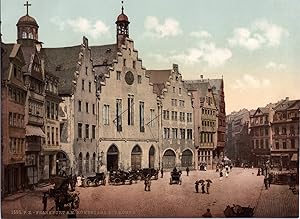 Deutschland, Taunus. Frankfurt a./M. Römerberg mit Römer.