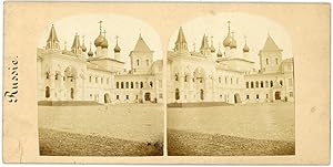 Stereo Russie, Russia, Moscou ou Saint Petersbourg ? Eglise à identifier, circa 1870