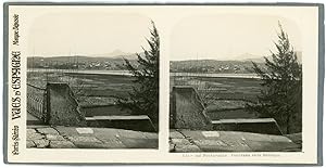 Stereo Espagne, Pays Basque, Fontarrabie, panorama vers Hendaye, circa 1900
