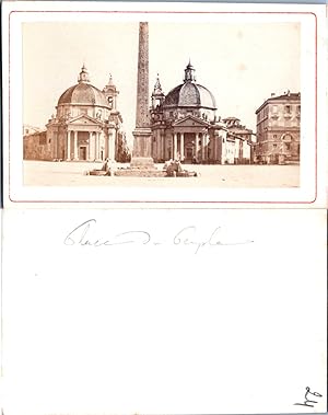 Italie, Italia, Rome, Roma, Piazza del Popolo, circa 1870