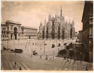 Italia, Milano, Piazza del Duomo, Brogi