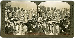 Stereo, H. C. White Co., U.S.A, St Louis, Sunday School Scholars singing America before the Louis...