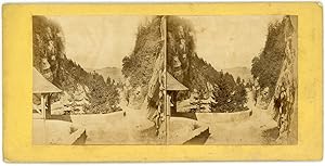 STEREO Route de montagne à identifier, circa 1870